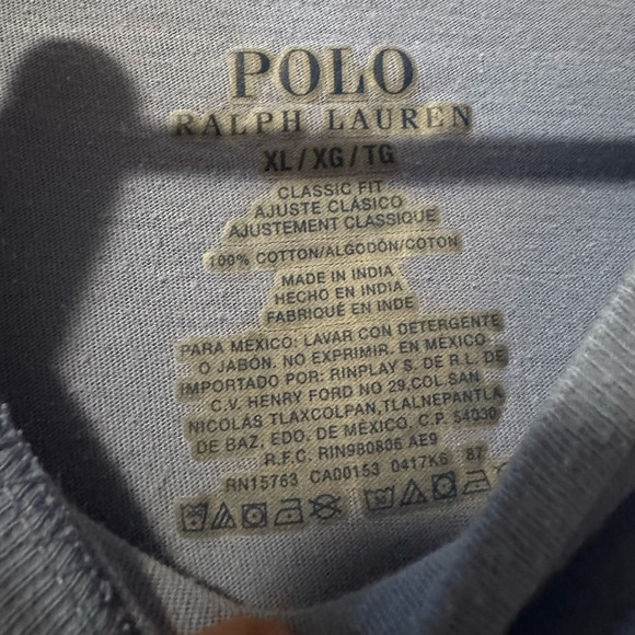 Polo Ralph Lauren Slate Blue Short Sleeve Tee Shirt Embroidered Logo - Picture 6 of 8